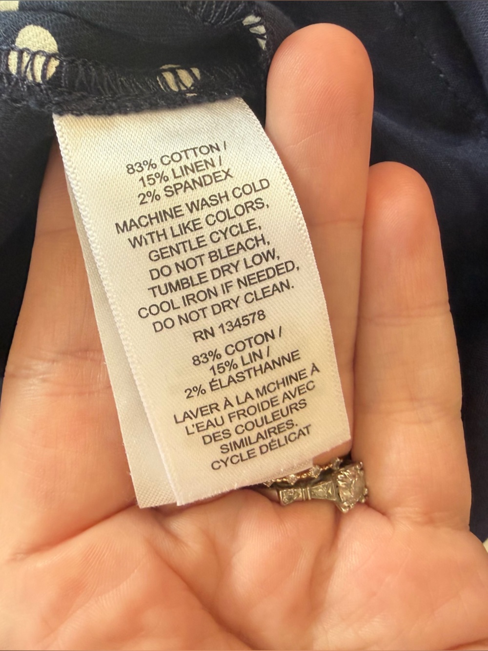 Vineyard Vines Pants Mens 40 x 30 Kentucky Derby Navy Polka Dot Chino Slacks - Picture 5 of 8